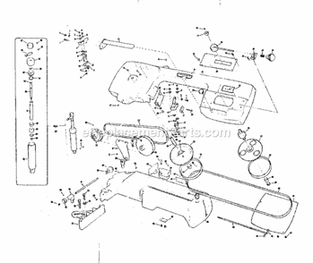 Unit Diagram and Parts List for 10122923  Craftsman Band Saw