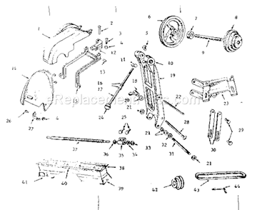 Part Location Diagram of 10-24 Craftsman Hex Nut