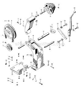 Page G Diagram and Parts List for 10127590  Craftsman Lathe
