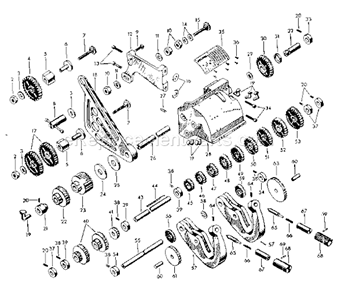 Page B Diagram and Parts List for 10128940  Craftsman Lathe