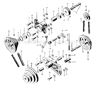 Page I Diagram and Parts List for 10128940  Craftsman Lathe