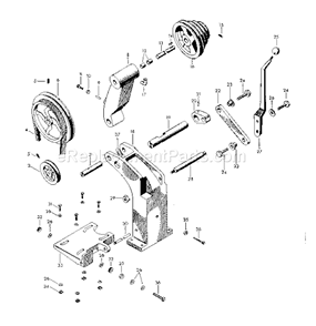 Page F Diagram and Parts List for 10128990  Craftsman Lathe