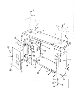 Page K Diagram and Parts List for 10128991  Craftsman Lathe