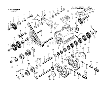 Page B Diagram and Parts List for 10128991  Craftsman Lathe