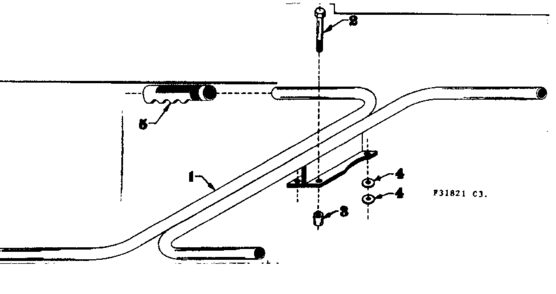 Handle Diagram and Parts List for 58031821  Craftsman Engine