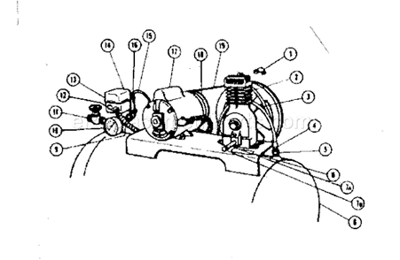 Part Location Diagram of 15059 MTD BRAKE BRACKET