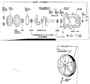 Part Location Diagram of 30720 Craftsman Crankshaft