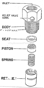 Compressor Diagram and Parts List for 10217138  Craftsman Compressor