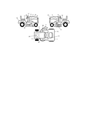 Decals Diagram and Parts List for 917273635  Craftsman Lawn Tractor