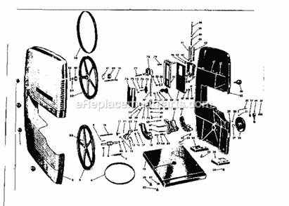 Unit Diagram and Parts List for 10324260  Craftsman Band Saw