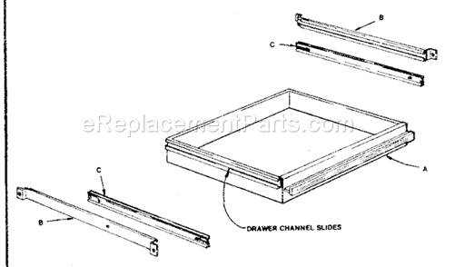 Page D Diagram and Parts List for 10369  Craftsman Workbench