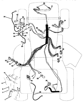 Electrical Diagram and Parts List for 917256891  Craftsman Lawn Tractor