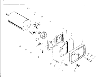 Part Location Diagram of M12233 Craftsman Cover pump