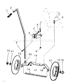 Page B Diagram and Parts List for 10614550  Craftsman Paint Sprayer