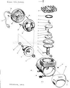 Page A Diagram and Parts List for 106150081  Craftsman Paint Sprayer