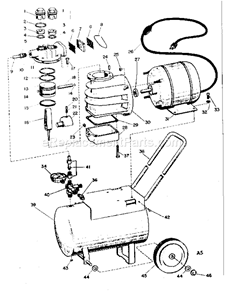 Page A Diagram and Parts List for 106151200  Craftsman Paint Sprayer