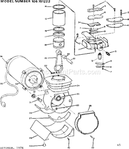 Page A Diagram and Parts List for 106151222  Craftsman Paint Sprayer
