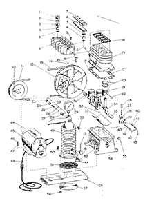 Page A Diagram and Parts List for 106151600  Craftsman Paint Sprayer