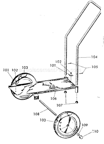 Page C Diagram and Parts List for 106151600  Craftsman Paint Sprayer