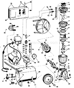 Page A Diagram and Parts List for 106153280  Craftsman Paint Sprayer