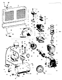 Page B Diagram and Parts List for 106153542  Craftsman Compressor