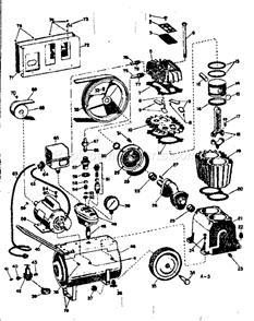 Replacement Parts Diagram and Parts List for 106153681  Craftsman Paint Sprayer