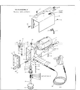 Page D Diagram and Parts List for 106155551  Craftsman Paint Sprayer