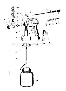 Page A Diagram and Parts List for 106155920  Craftsman Paint Sprayer