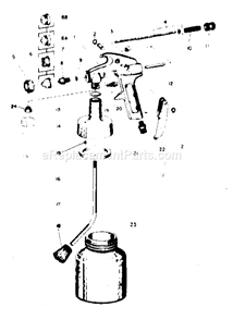 Page A Diagram and Parts List for 106156910  Craftsman Paint Sprayer