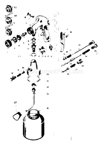 Page A Diagram and Parts List for 106157130  Craftsman Paint Sprayer
