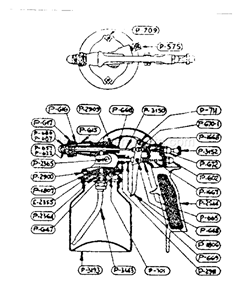 Page A Diagram and Parts List for 1061697  Craftsman Paint Sprayer