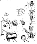 Page A Diagram and Parts List for 106172341  Craftsman Compressor