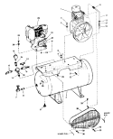 Page B Diagram and Parts List for 106175170  Craftsman Compressor
