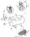 Page B Diagram and Parts List for 106175181  Craftsman Compressor
