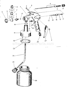 Page A Diagram and Parts List for 10618550  Craftsman Paint Sprayer