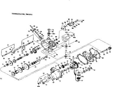 Replacement Parts Diagram and Parts List for 917794191A  Craftsman Lawn Tractor