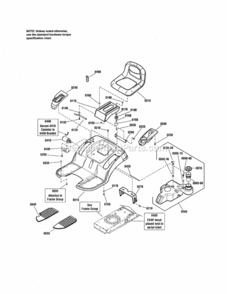 Part Location Diagram of 1727264ZYP Murray Deck, Seat