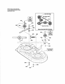 Page N Diagram and Parts List for 107250040  Craftsman Lawn Tractor