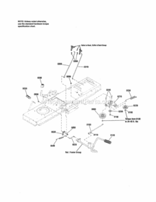 Page E Diagram and Parts List for 107250040  Craftsman Lawn Tractor
