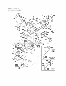 Page F Diagram and Parts List for 107250040  Craftsman Lawn Tractor
