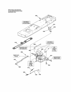 Page H Diagram and Parts List for 107250040  Craftsman Lawn Tractor