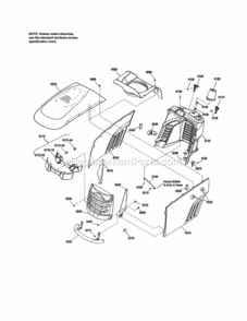 Part Location Diagram of 1728029ZYP Murray Panel, R.H. Side