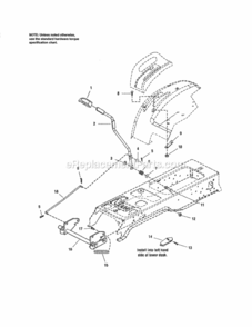 Page J Diagram and Parts List for 107250050  Craftsman Lawn Tractor