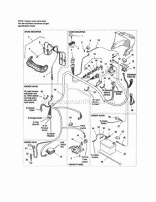 Page C Diagram and Parts List for 107250050  Craftsman Lawn Tractor