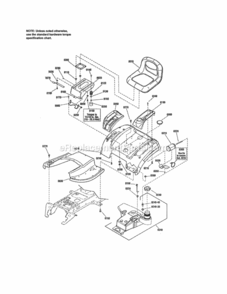 Part Location Diagram of 1722106ZYP Murray DECK, Seat