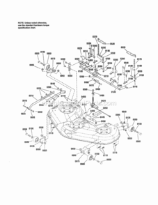 Page O Diagram and Parts List for 107250060  Craftsman Lawn Tractor