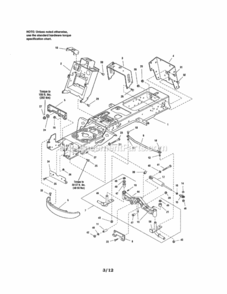 Page A Diagram and Parts List for 107250070  Craftsman Lawn Tractor
