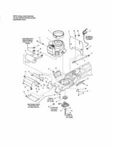 Page C Diagram and Parts List for 107250070  Craftsman Lawn Tractor