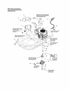 Page B Diagram and Parts List for 107277720  Craftsman Lawn Tractor