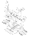 Mower_Deck-Height_Adjustment Diagram and Parts List for 107277740  Craftsman Lawn Mower